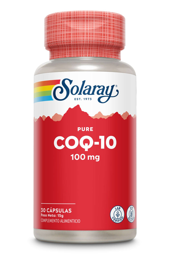Pure COQ-10 - 100mg - 30 cápsulas - Solaray
