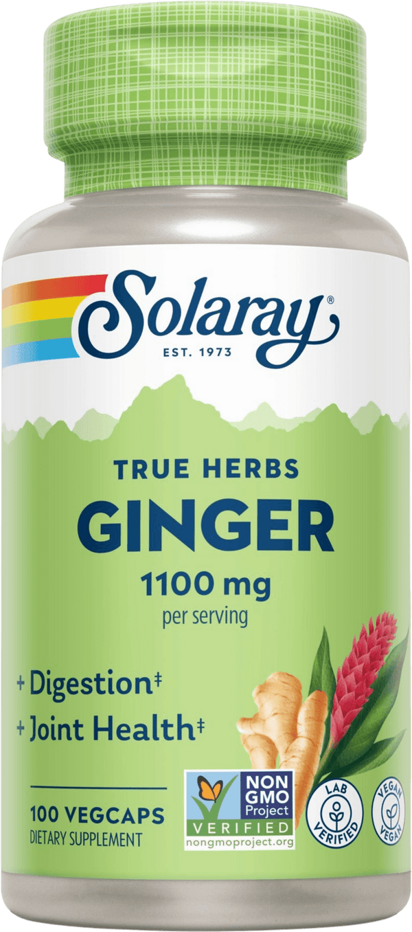 Jengibre - 1100mg - 100 vegácaps - Solaray