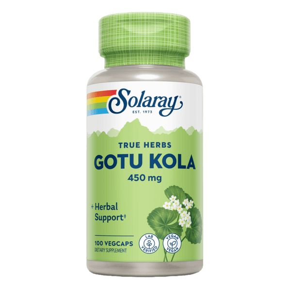 Gotu Kola - 450mg - 100 Vegacaps - Solaray