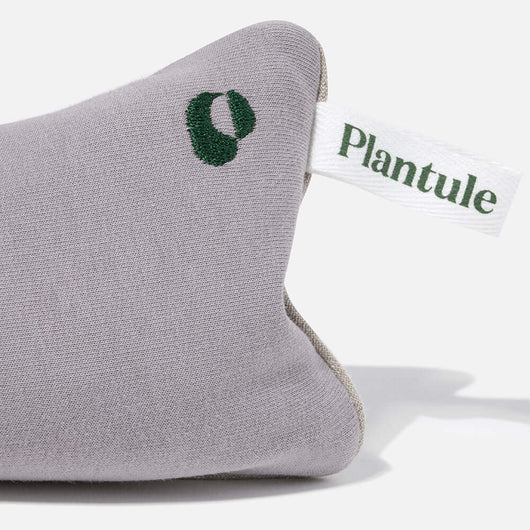 Almohada Gris para los ojos con semillas de lino ecológicas y lavanda - Tribu Naturals