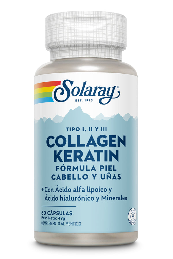 Collagen Keratin - 60 cápsulas Pelo, piel, y uñas - Tribu Naturals