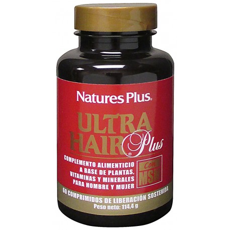 Ultra Hair Plus con MSM. 60 comprimidos - Tribu Naturals