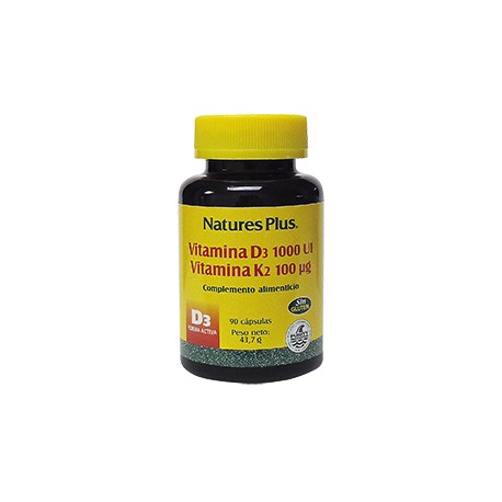 Vitamina D3/Vitamina K2 90 capsúlas - Tribu Naturals